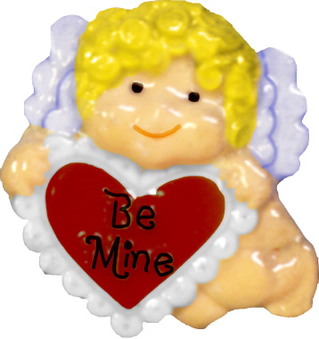Cupid Be Mine Plaster Jewelry Pin