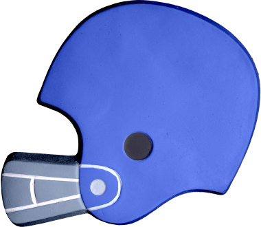 Football Helmet Plaster Plaque