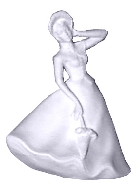 Spring Girl Plaster Statue