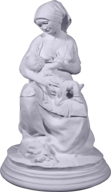 Nursing Mother Plaster Statue