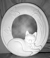 Cat & Butterflies Mirror