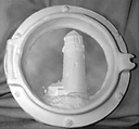 Lighthouse in Porthole Mirror