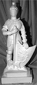Knight with Shield statue