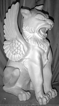 Roaring Griffin statue