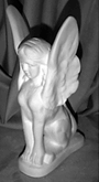 Griffin Girl statue