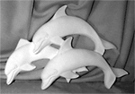 Three Dolphins Wall Art Plaque