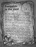 Footprints in the Sand Wall Art Plaque