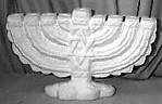 Table Menorah statue
