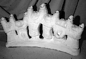 Wailing Wall Menorah statue