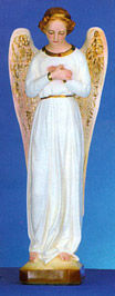 Angel statue with folded hands