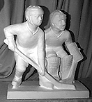 Hockey Player Statue
