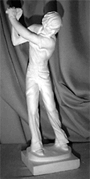 Golfer on Base Statue