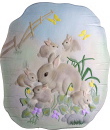 Woodland Animal Rabbit Plaster Plaque