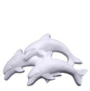 Three Dolphins Plaster Plaque