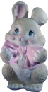 Bunny with Bow Plaster Statue