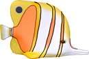 Butterfly Fish Plaster Statue