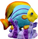 Tropical Fish Plaster Statue a