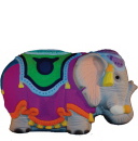 Circus Elephant Plaster Statue