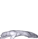 TV Panther Plaster Statue