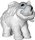 Fun Elephant Standing Plaster Statue