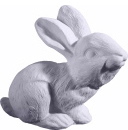 Bunny Rabbit Plaster Statue up