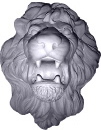 Roaring Lion Face Plaster Plaque Large