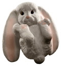 Lop Ear Bunny Lying Down Plaster Statue