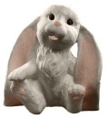 Lop Ear Bunny Seated Plaster Statue