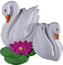 Double Swans Plaster Plaque