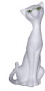 Love Cat Plaster Statue left