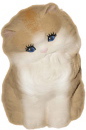 Fluffy Cat Plaster Statue