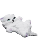 Kitten on Back Small Plaster Statue