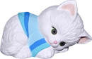 Kitten with Sweater Plaster Statue