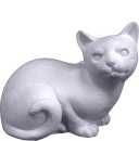 Princess Cat Plaster Statue