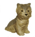 Miniature Yorkie Terrier Plaster Statue
