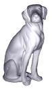 Labrador Seated Plaster Statue Large