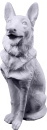 German Shepherd Looking Up Plaster Statue XL