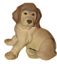 Lab Puppy Plaster Statue