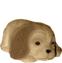 Pound Puppy Plaster Statue