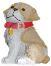 Bulldog Puppy Plaster Statue