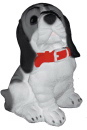 Puppy Seated Plaster Statue
