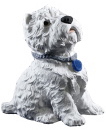 West Highland White Terrier Plaster Statue
