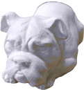Bulldog Lying Down Statue