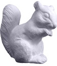 Squirrel Eating Plaster Statue
