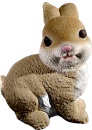 Woodland Bunny Plaster Statue