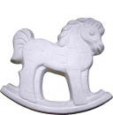 Patchwork Rocking Horse Plaster Plaque