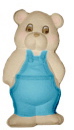 Bear in Denim Overalls Plaster Plaque