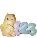 123 Cat Plaster Plaque