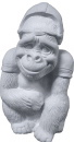 Gorilla Football Player Unpainted Plaster Piggy Bank