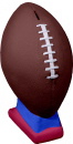 Football Unpainted Plaster Piggy Bank
